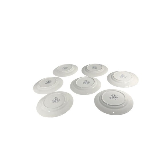 VTG Epoch Baroque White Salad Plate E800 Set Of 7 - 7 5/8” Diameter-Discontinued - Picture 8 of 9